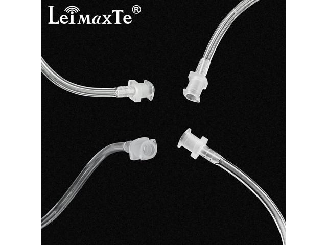 LEIMAXTE Acoustic Tube Earpiece Coil Tubes Replacement for Two Way Radio Headsets FBI Style Motorola Kenwood Walkie Talkie Earpieces with 2X Radio...