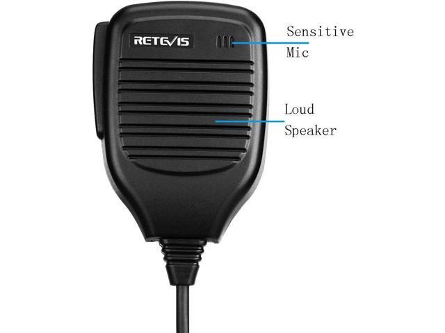 Retevis HK001 2 Pin Speaker Mic Walkie Talkies Microphone for Arcshell AR-5 Baofeng UV-5R BF-888S Retevis H-777 RT21 RT22 RT27 Two Way Radios (10...
