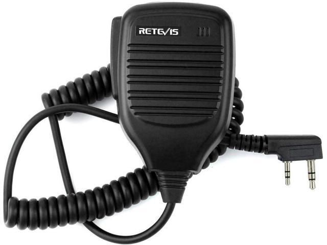 Retevis HK001 2 Pin Speaker Mic Walkie Talkies Microphone for Arcshell AR-5 Baofeng UV-5R BF-888S Retevis H-777 RT21 RT22 RT27 Two Way Radios (10...