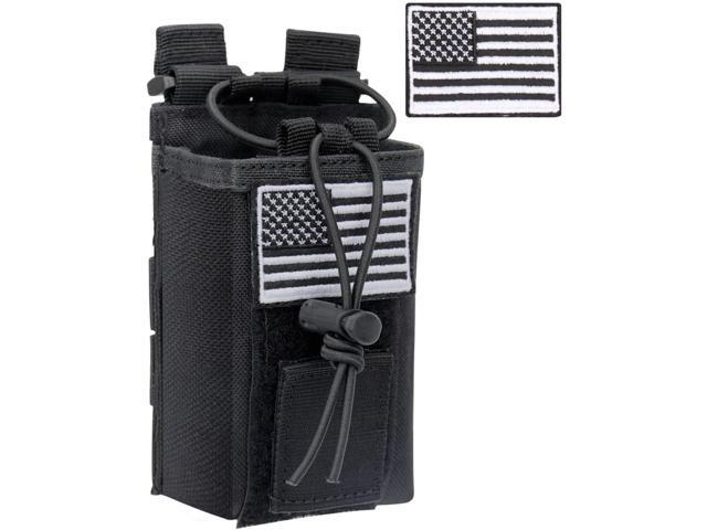 Tactical Radio Holder Case Molle Radio Holster Duty Belt Military Heavy Case Accessories Radios Pouch Holster Bag for Baofeng UV-5R UV-9R Two Way...