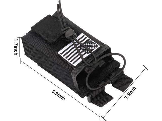 Tactical Radio Holder Case Molle Radio Holster Duty Belt Military Heavy Case Accessories Radios Pouch Holster Bag for Baofeng UV-5R UV-9R Two Way...