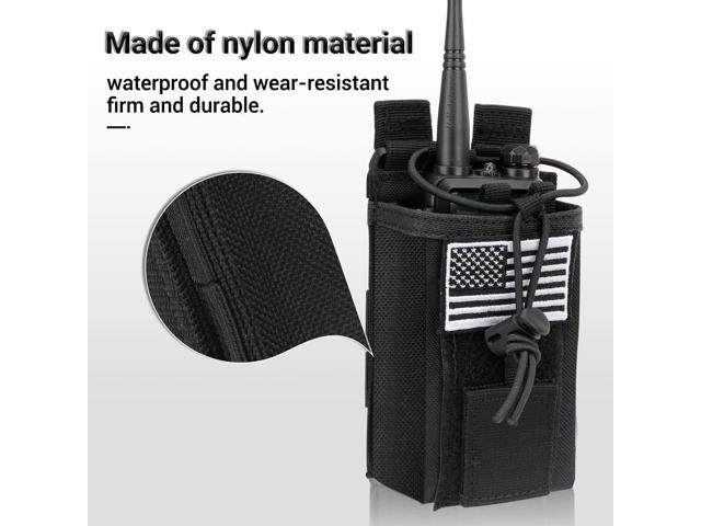 Tactical Radio Holder Case Molle Radio Holster Duty Belt Military Heavy Case Accessories Radios Pouch Holster Bag for Baofeng UV-5R UV-9R Two Way...