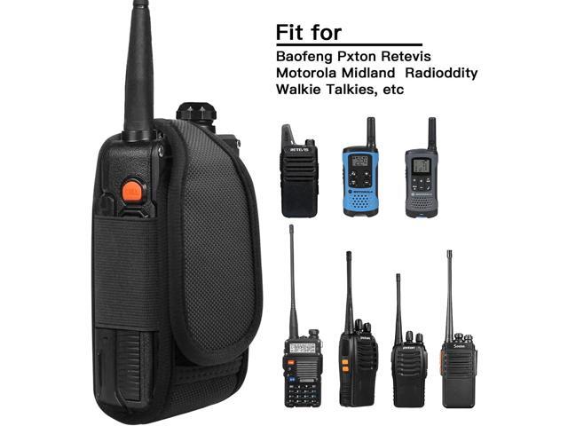 Xxerciz Radio Holder Radio Case Heavy Duty Radios Pouch Bag for Two Ways Walkie Talkies Radio Holder for Baofeng, Motorola, Midland CB Walkie Talkies