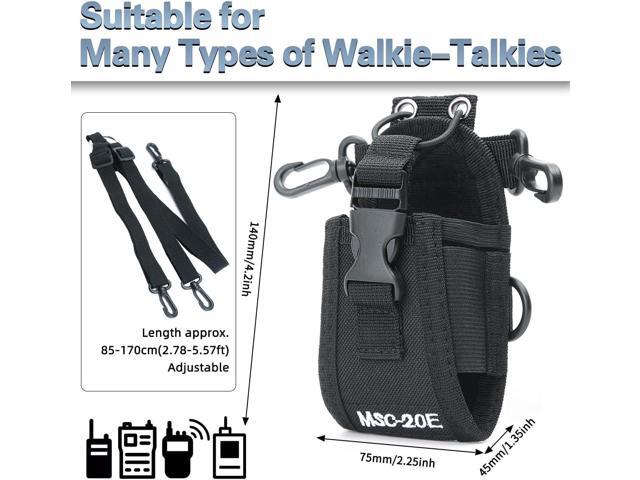 Radio Holster Radio Strap for Radio Strap,Radio Pouch,Shoulder Strap Fits for BaoFeng UV5R 888S F8HP Kenwood Icom HYT Arcshell Retevis H777 Two-Way...