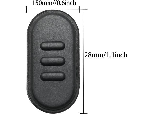 ITROLLE PTT Button 2PCS Black Talk PTT Launch Key Switch Button Walkie-Talkie Accessories for Motorola A10 A12 A10D CP110 Two-Way Radio