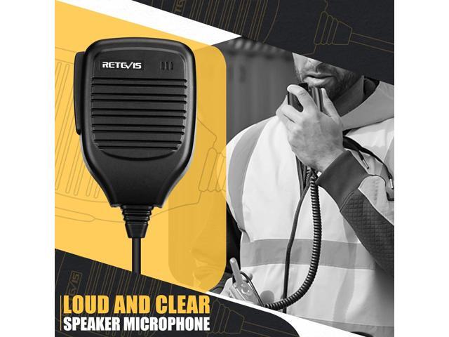 Retevis Shoulder Speaker Mic 2 Pin Walkie Talkie Speaker Microphone Compatible with Retevis H-777 RT21 RT22 RT68 RT86 RT85 RT22S RT19 RT17 Baofeng...