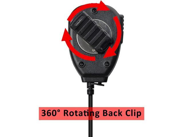 HYS Walkie-Talkie Handheld Speaker Mic, Shoulder Microphone PTT for BaoFeng UV-5R 5RA 5RB 5RC 5RD 5RE 5REPLUS 3R+ Kenwood Retevis Two Way Radio...