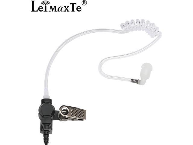 LEIMAXTE RDM2070D Earpiece for Motorola,Compatible CLS1110 CLS1410 CP185 CP200D RDU4100 2 Way Radio Headset with Mic PTT 2 Pin FBI Security...