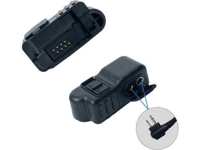Klykon Audio Adapter for Motorola Radios XPR3500 XPR3000 XPR3300 XPR3300e XPR3500e Compatible for Motorola Earpieces & Mics with 2 Pin Plug