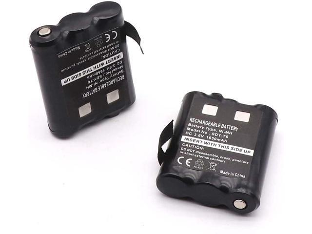 SHAWOROCE 2X 1650mAh Battery High Capacity PMNN4477AR Replacement for Motorola Talkabout T200 T260 T265 T270 T280 T400 T402 T460 T465 T480 T500...