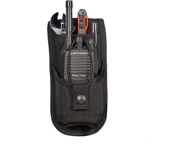 URH-801 Radio Belt Holster with Tool Pouch Also Functions as a Radio Shoulder Holster has Adjustable Radio Pouch That fits a Radio from 4-3/4' up...