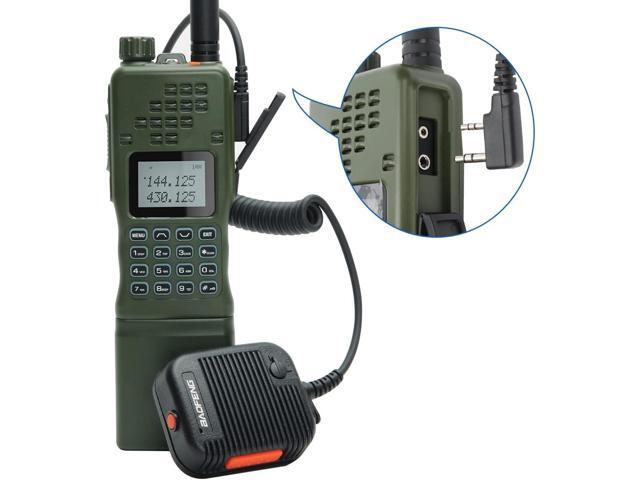 Baofeng Walkie Talkie Handheld Military Grade AR-152 Volume Adjustable Speaker Mic, Shoulder Microphone for BaoFeng AR-152 UV-5R BF-F8HP UV-S9 Plus...