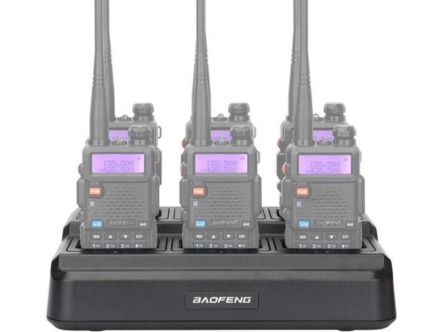 Baofeng UV-5R Six Way Charger Two Way Radio Multi Unit Charger Station for UV-5R UV-5R+ UV-5RE UV-5RTP UV-5X3 BF-F8HP RT-5R RT-5RV MK4 Radio and...
