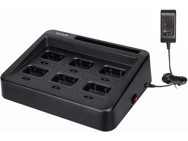 Retevis RT29 Ailunce HD1 Walkie Talkie Six-Way Charger, Practical Multi Charger Compatible with Retevis RT29 RB23 Ailunce HD1 Two Way Radio (1 Pack)