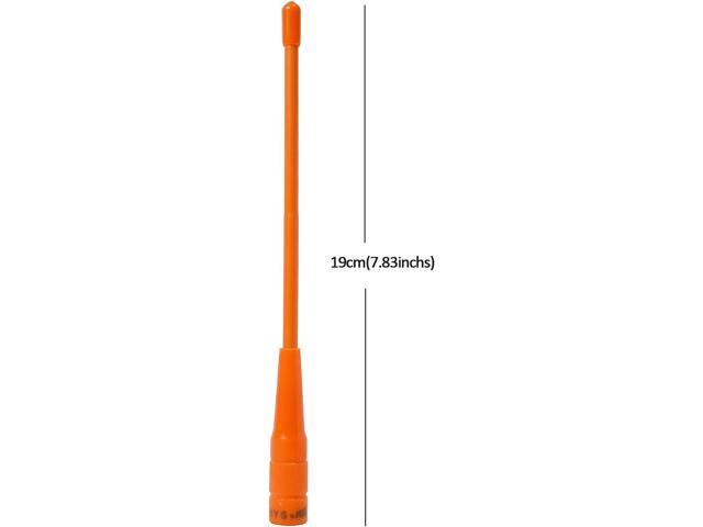 HYS 2m 70cm SMA Male Antenna, VHF UHF Soft Whip 2 Way Radio Antenna for 136-174/400-470Mhz Walkie Talkie YAESU/Vertex VX-3R VX-6R VX-7R VX-8R...