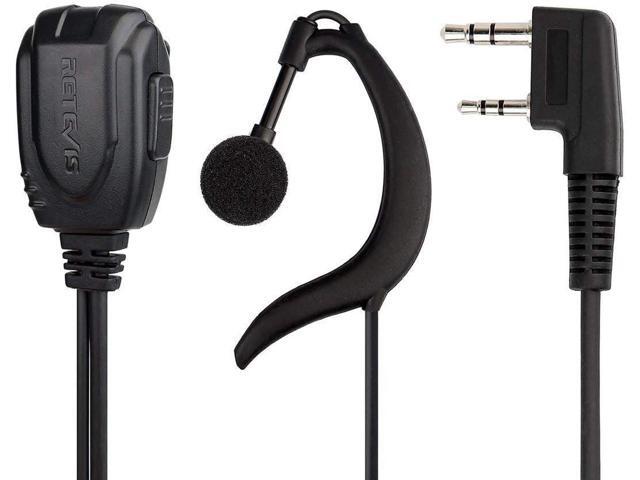 Retevis Walkie Talkie Earpiece Compatible H-777 RT22 RT21 RT68 RT22S H-777S RT27 Baofeng 888S UV-5R,Two Way Radio G Type Length Adjustable Headset...