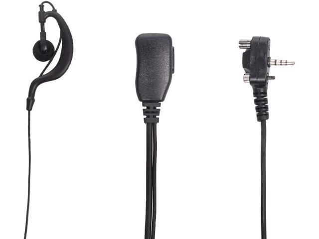 Caroo VX-261 Earpiece G Shape Headset with PTT Mic for Motorola Yaesu Vertex Standard Radio EVX-261 VX-230 VX-231 VX-298 VX-350 VX-351 VX-180...