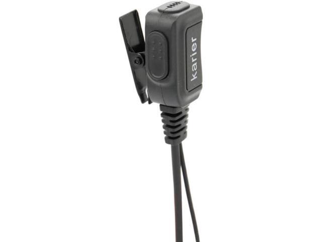 Karier Transparent Acoustic Tube Earpiece with Mic Compatible for Baofeng UV-5R BF-F8HP UV-82 Retevis H-777 RT21 RT22 Kenwood 2 Pin Two Way Radio...