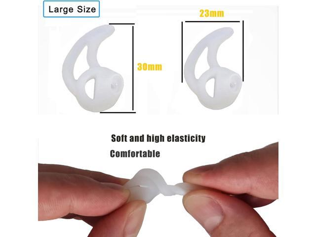Silicone Fin Ear Mold for Two Way Radio Earpiece Replacement Earmold Earbud Tips for Surveillance Police Earpiece Coil Tube Headset (2 Pair Fin...