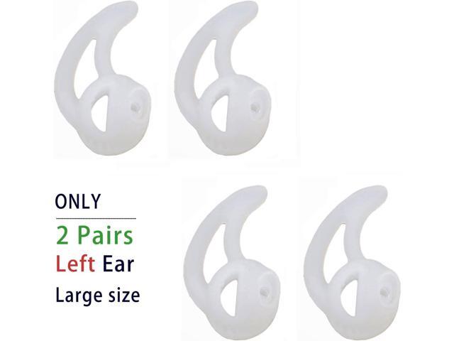 Silicone Fin Ear Mold for Two Way Radio Earpiece Replacement Earmold Earbud Tips for Surveillance Police Earpiece Coil Tube Headset (2 Pair Fin...