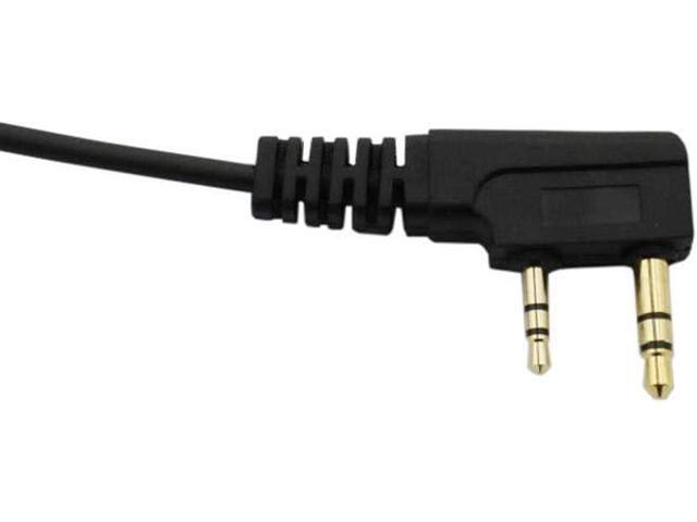 Karier Transparent Acoustic Tube Earpiece with Mic Compatible for Baofeng UV-5R BF-F8HP UV-82 Retevis H-777 RT21 RT22 Kenwood 2 Pin Two Way Radio...