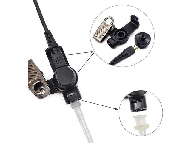 2 Wire Acoustic Tube Earpiece Mic Headset Mic Compatible with Motorola XTS 1500 XTS 2500 XTS 3000 XTS 3500 XTS 5000 XTS 5000R HT 1000 JT 1000 MTX...