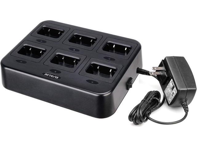 Retevis RT68 NR10 Six-Way Charger, Multi Unit Rapid Charger for Retevis RT68 NR10 Walkie Talkie and Battery (1 Pack)