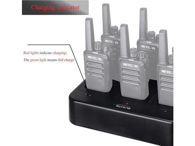 Retevis RT68 NR10 Six-Way Charger, Multi Unit Rapid Charger for Retevis RT68 NR10 Walkie Talkie and Battery (1 Pack)