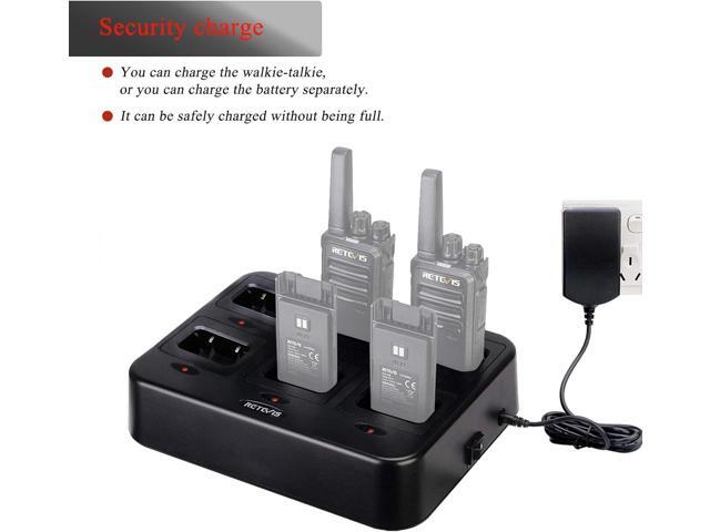 Retevis RT68 NR10 Six-Way Charger, Multi Unit Rapid Charger for Retevis RT68 NR10 Walkie Talkie and Battery (1 Pack)