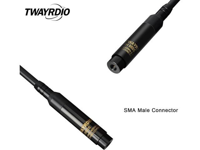 TWAYRDIO Dual Band VHF UHF Ham Radio Telescopic Antenna SMA Male 42 inch Retractable Replacement Long Antenna for Walkie Talkie Yaesu Vertex VX-3R...