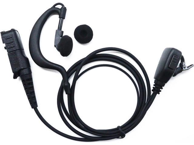 Motorola XPR 3500e Earpiece with Mic/PTT, Compatible with Motorola XPR 3300e 3500 3300 for Walkie Talkie G Shape Headset for Two Way Radio Law...