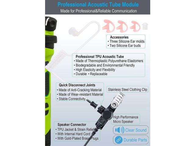 commountain CP200D CP100D Earpiece for Motorola Radio R2 CP200 CP185 BPR40 BPR40D CLS1410 CLS1110 DTR700 DTR650 RDU4100 RDU4160D RMU2040 RMU2080D...