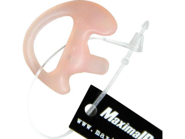 MaximalPower Medium Size Earmold Earbud Earplug Ear Insert for Motorola Kenwood Two-Way Radio Acoustic Coil Tube Audio Kits, Right, 10 Pack