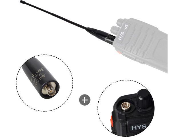 HYS NA-701 SMA-Female Ham Radio Antenna Dual Band VHF UHF Walkie Talkie Replacement Antenna for Baofeng BF-888S BF-UV5R BF-UV82 GT-3 BF-F8HP...