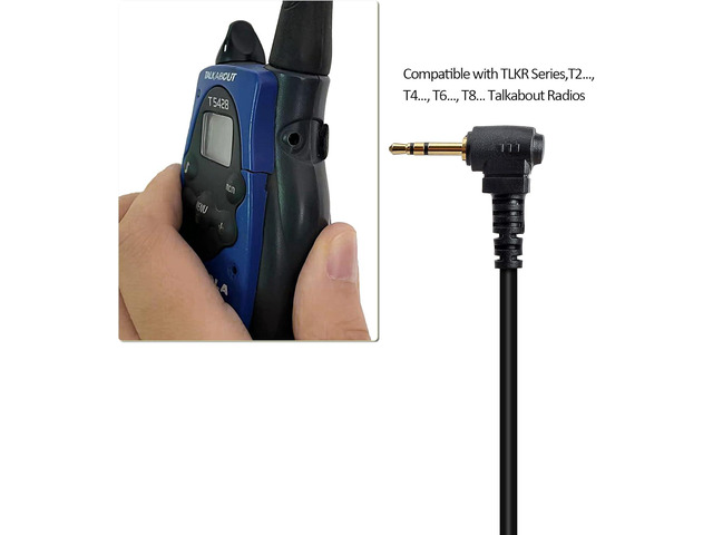 HYS Surveillance Headset, Walkie Talkie Tactical Law Enforcement Earpiece with PTT Mic for Motorola Talkabout T200TP T260 T472 T460 T465 T600 T605...