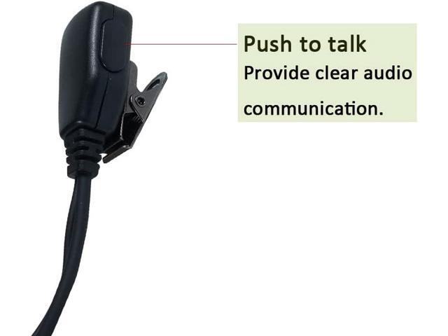 BVMAG Cp200d Earpiece for Motorola,Walkie Talkie Headset G Shape with Ptt Mic for Cp200 cls1110 cls1410 Cp185 Rdm2070d Two Way Radio