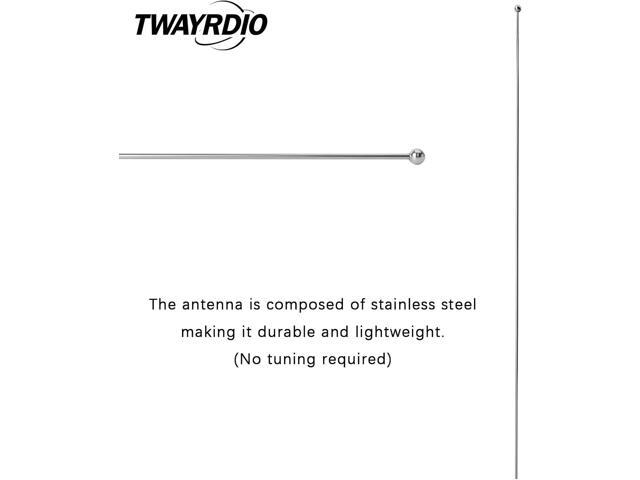 TWAYRDIO NMO Dual Band Antenna, 144MHz VHF and 430MHz UHF Two Way Antenna for Motorola Kenwood Icom Vertex Blackbox HYT Hytera Mobile Radios,...
