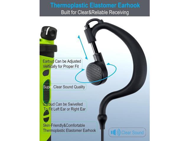 commountain XPR 3500e XPR 3300e Earpiece with Mic Compatible with Motorola Radios XPR 3300, XPR 3500, XPR3300e, XPR3500e, XPR3300, XPR3500, XPR...