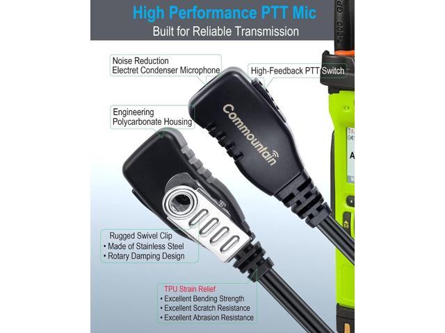 commountain XPR 3500e XPR 3300e Earpiece with Mic Compatible with Motorola Radios XPR 3300, XPR 3500, XPR3300e, XPR3500e, XPR3300, XPR3500, XPR...