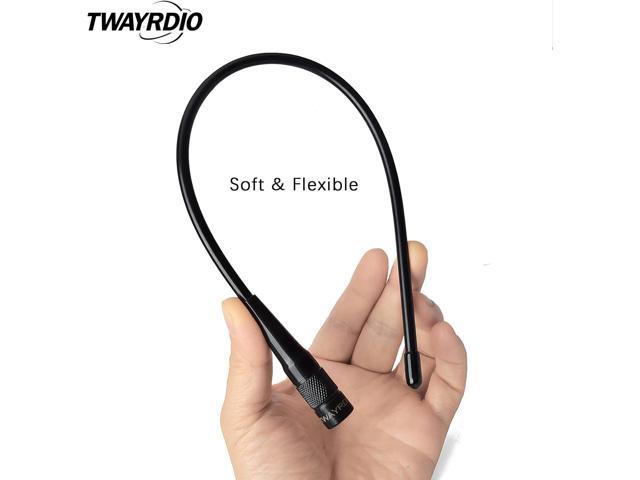 Dual Band SMA Male 144/430mhz Flexible Whip Handheld Antenna Soft for Ham Two Way Radio for YAESU VERTAX VX-3R VX-5R PUXING WouXun Walkie Talkie 2pcs