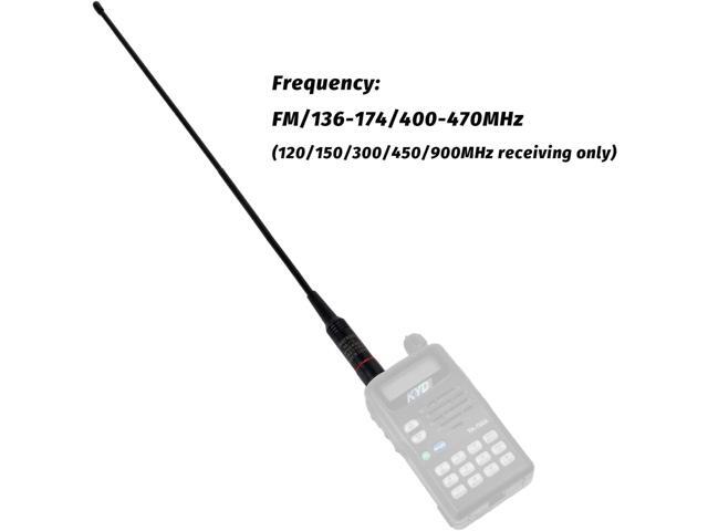 TWAYRDIO 15.4-Inch Whip Antenna, SMA Male Antenna, Dual Band 2m/70cm Handheld Radio Antenna Replacement for Yaesu Vertex VX-110 VX-150 VX-6R TYT...