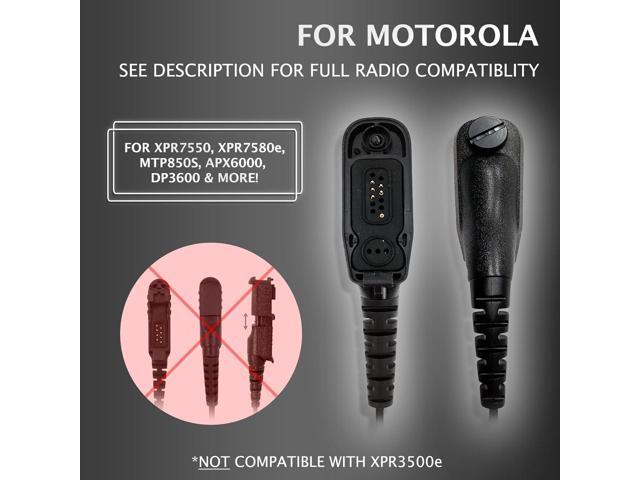 ProMaxPower C-Shape Swivel Ear Hanger Earpiece for Motorola Two-Way Radios XPR6550, XPR7550e, XPR7580e, MTP850, APX900, APX4000, APX6000