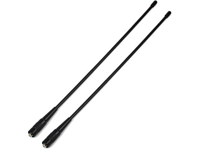 TWAYRDIO SMA Female VHF UHF 70cm 2meter Ham Radio Antenna Whip Soft Flexible High Gain Two Way Radio Antenna for BAOFENG UV-82 UV-5R GT-3 BF-F8HP...
