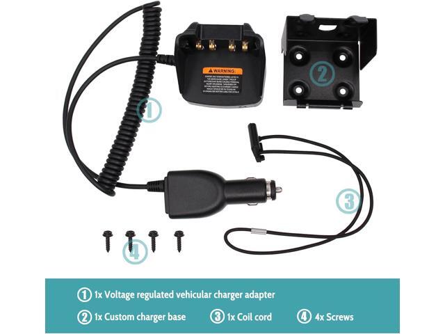 Replace NNTN8525 NNTN8525A Vehicle Travel Car Charger for Motorola XPR7550 XPR6550 XPR6350 XPR3500 XPR3300e XPR7350e APX4000 APX1000 APX 900 Two...