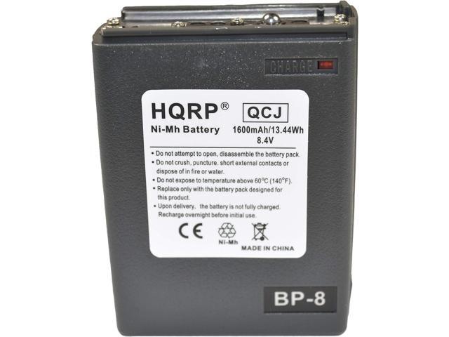 HQRP 1600mAh Ni-MH Battery Works with Realistic Radio Shack HTX-202 / HTX-404 Two Way Radio Replacement