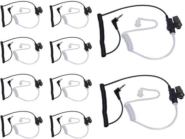 Maximalpower 3.5mm Surveillance Plug Coil Tube Earbud Audio Kit for Two-Way Radios RH617-1 N x 10 Pack