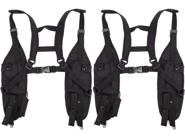 Radio Shoulder Harness Holster Chest Holder Universal Vest Rig for Police Firefighter Two Way Radio Search Rescue Essentials