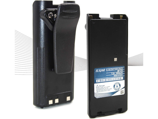 elxjar (2-Pack) 7.2V 1800mAh BP-210 Battery Replacement for BP-209 BP-222 BP-209N BP-210N BP-222N ICOM Radios C-A6 IC-A24 IC-F30GT IC-F30GS...