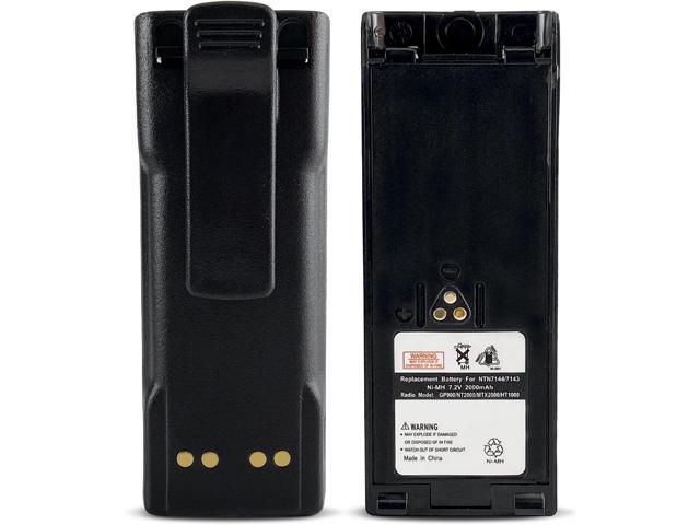 JINTION Battery Compatible with Motorola MT2000 MTS2000 NTN7143 NTN7143A NTN7144 NTN7143B Digital Portable Two-Way Radio NiMHh 7.2V 1800mAh