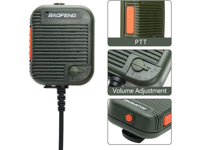 Baofeng AR-152 Tactical Speaker Mic Shoulder Microphone Volume Adjustable Military Grade Handheld Speaker for BaoFeng UV-5R UV-82 BF-888S RETEVIS...